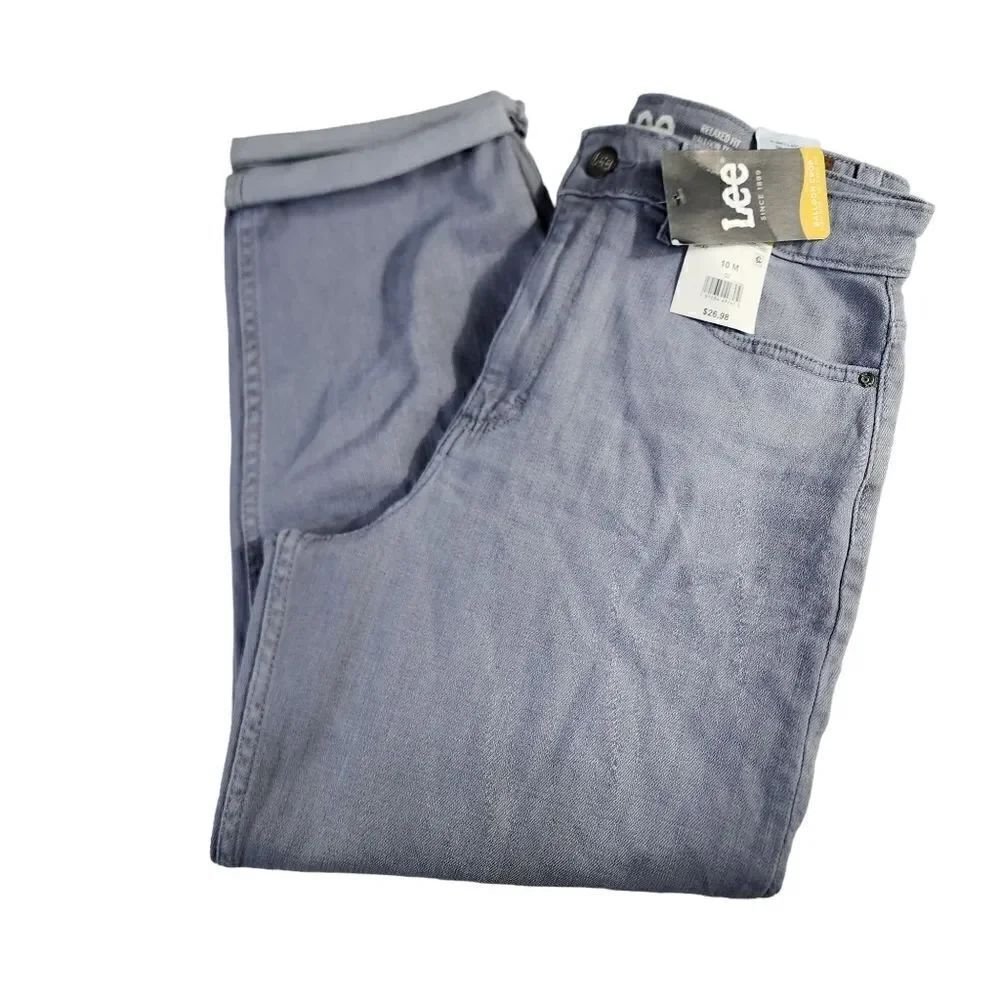 Lee Balloon crop jeans high rise relaxed fit pants